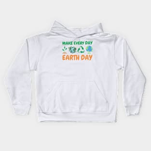 make Everyday Earth Day Kids Hoodie